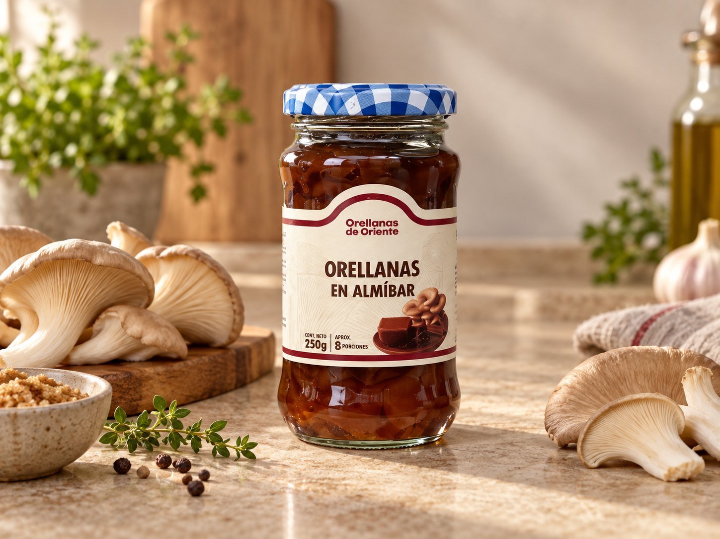 Orellanas en almíbar