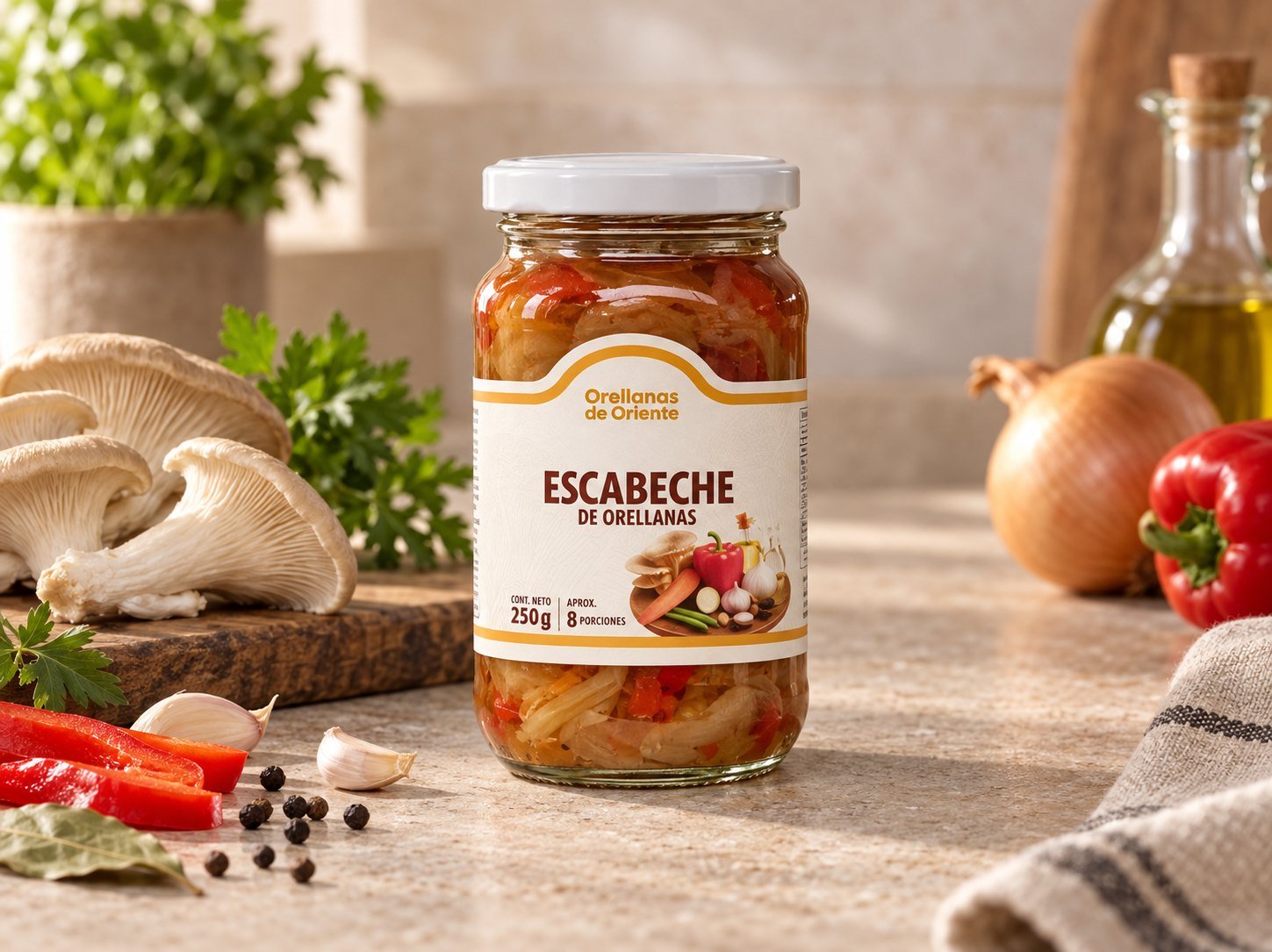 Orellanas en escabeche